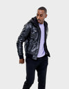 LIAM MEN'S LEATHER JACKET WITH HOOD